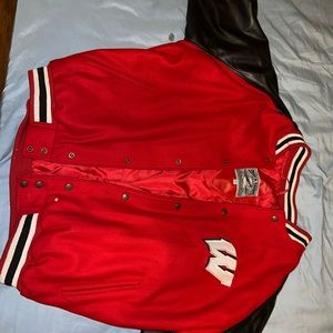 Steve and Barry’s  large leather Wisconsin jacket. Not worn, new $120 asking $70